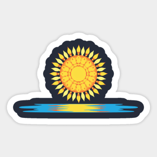 Summer Sun Mandala Sticker